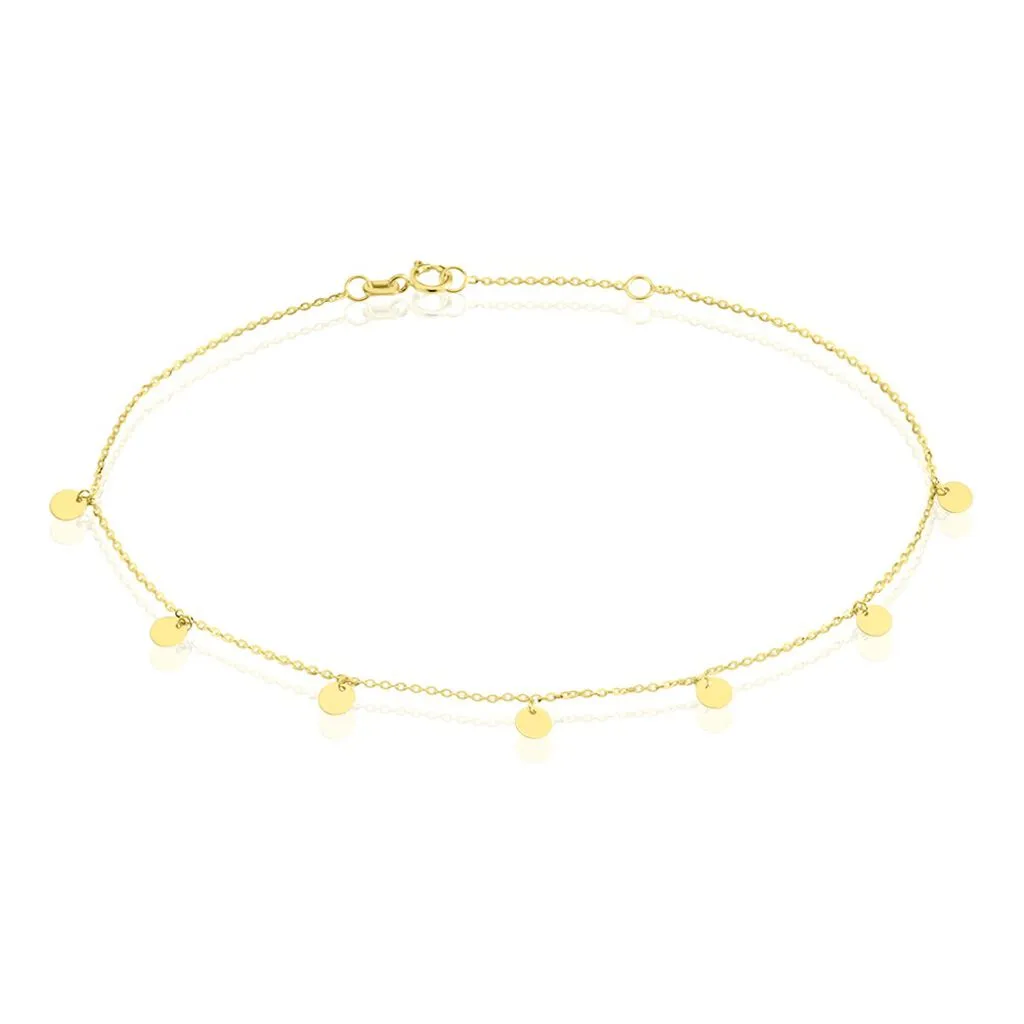 Histoire D'Or Chaine De Cheville Or Jaune Eleonora