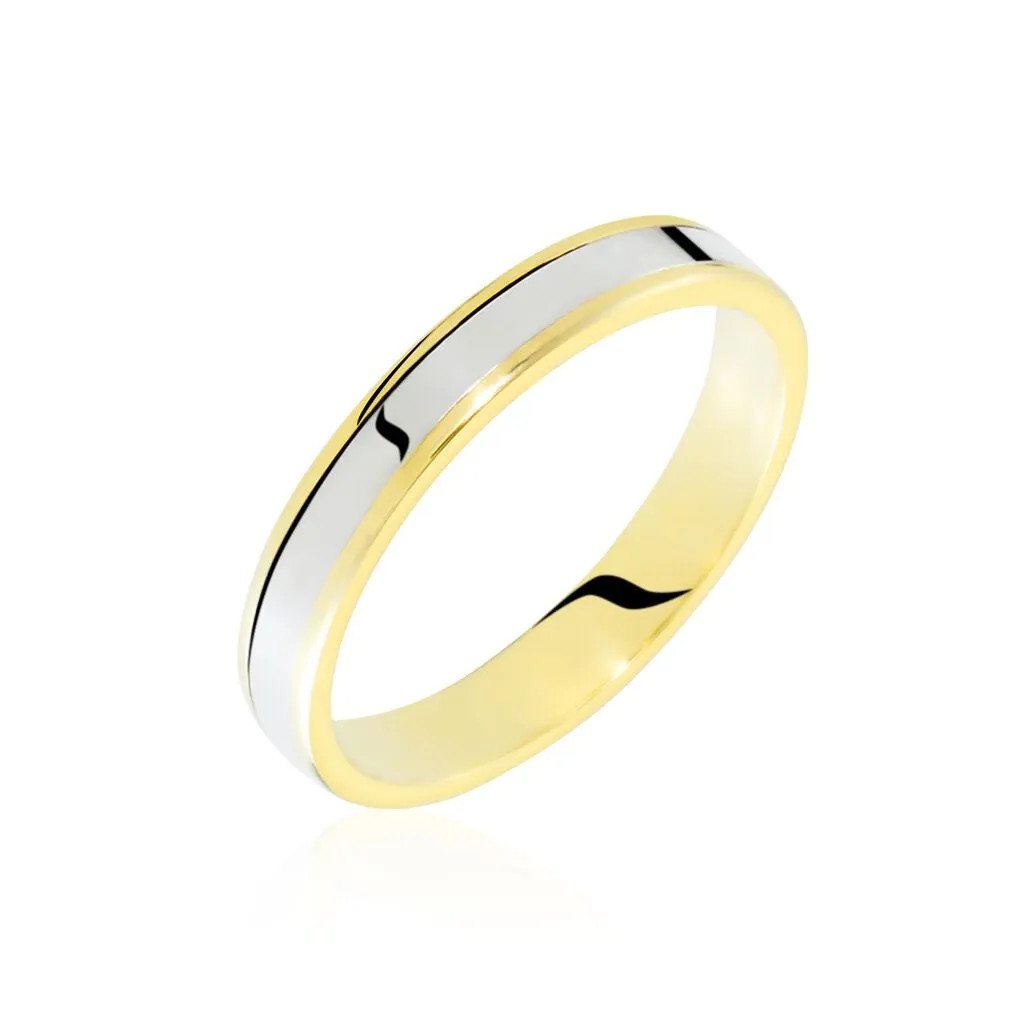Histoire D'Or Alliance Hevan Ruban Or Bicolore