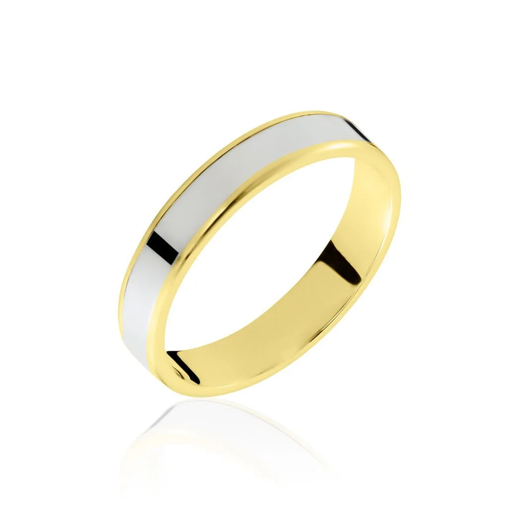 Histoire D'Or Alliance Hevan Ruban Or Bicolore