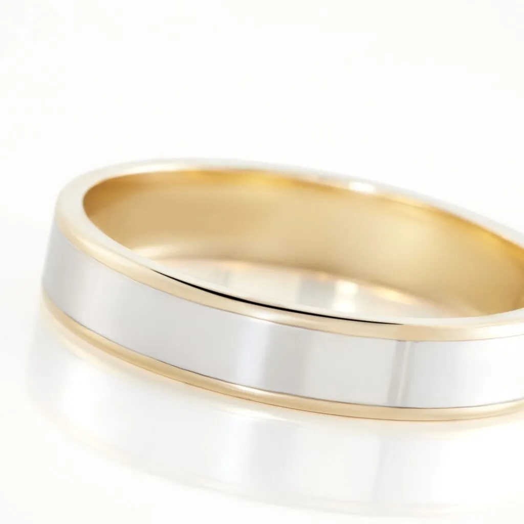 Histoire D'Or Alliance Hevan Ruban Or Bicolore – Image 4