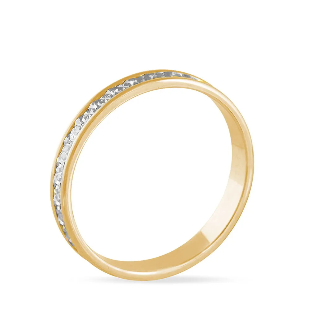 Histoire D'Or Alliance Laura Ruban Plat Or Bicolore – Image 2