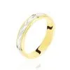 Histoire D'Or Alliance Effet Epi Mat Or Bicolore