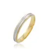 Histoire D'Or Alliance Nolvenn Ruban Plat Or Bicolore