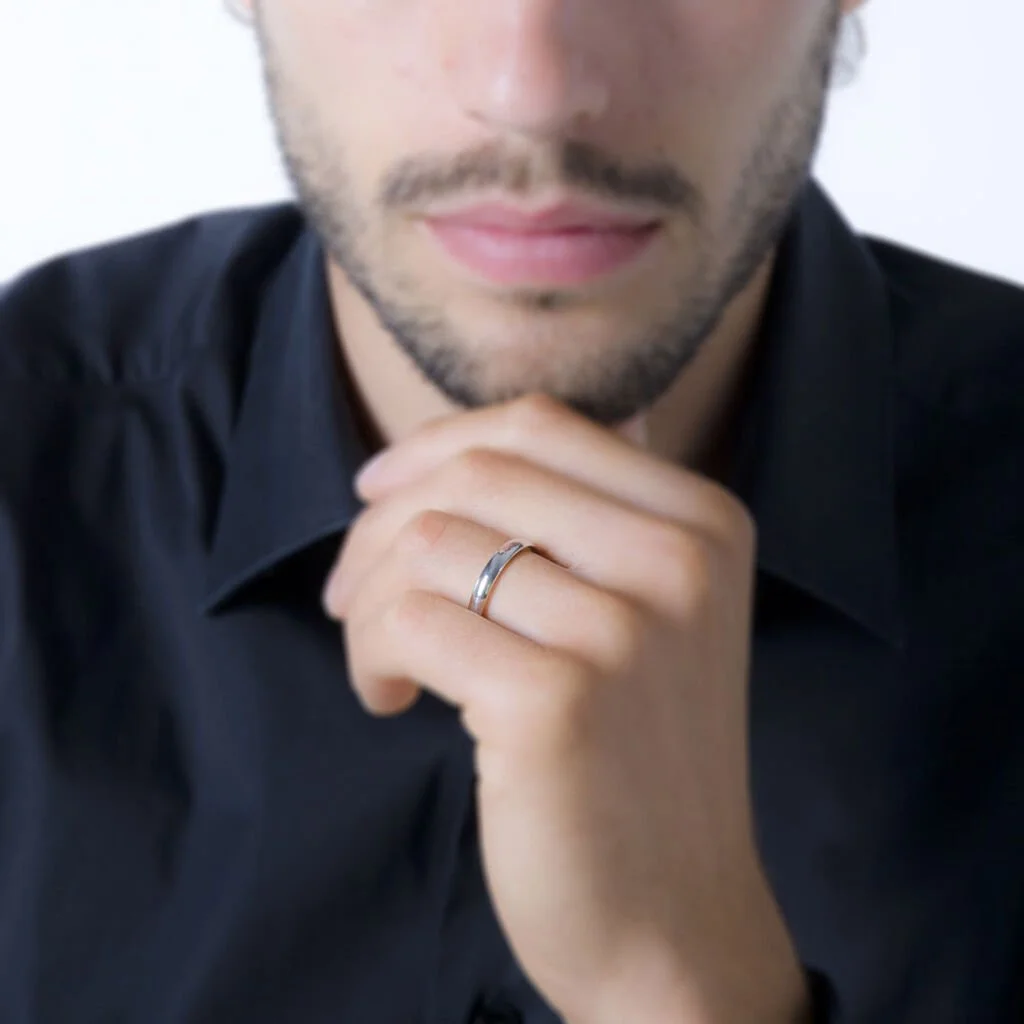 Histoire D'Or Alliance Loica Ruban Bombé Or Bicolore – Image 4