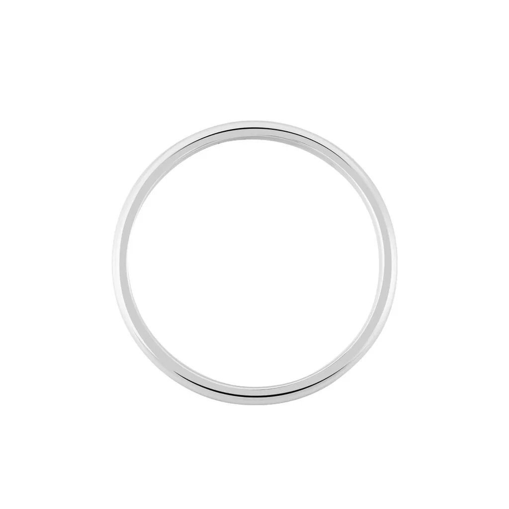 Histoire D'Or Alliance Aphrodite Demi Jonc Bombe Or Blanc – Image 3