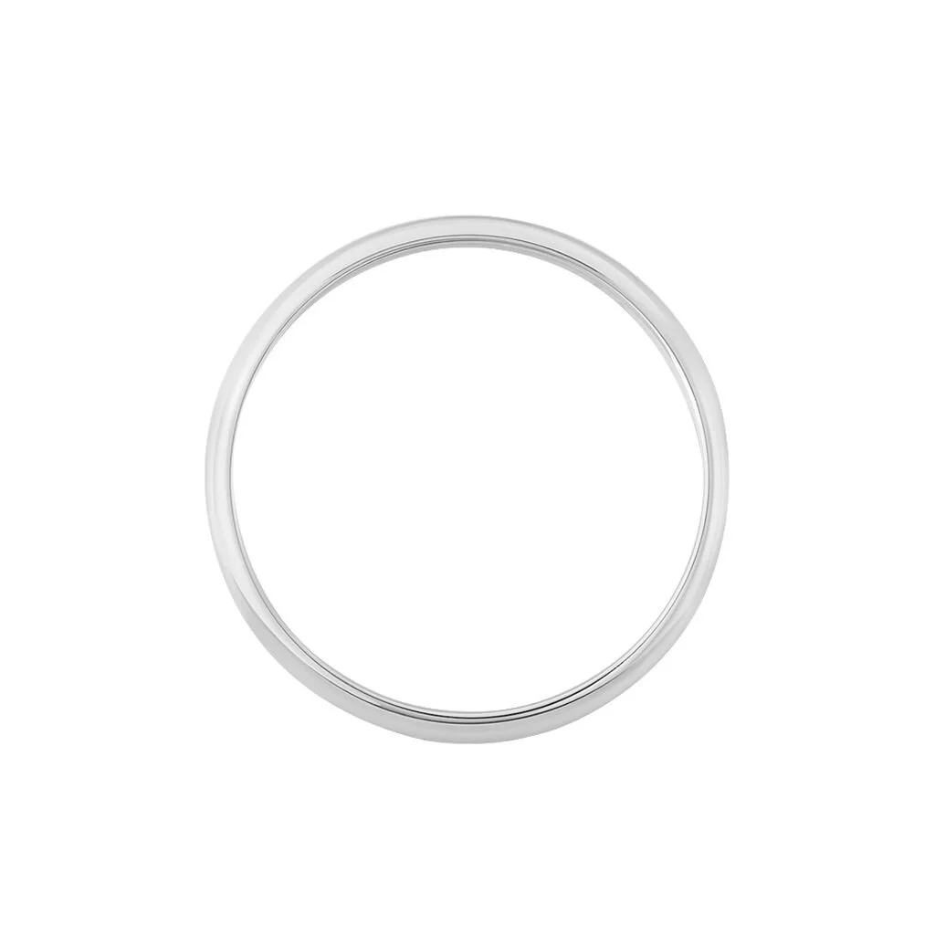 Histoire D'Or Alliance Aphrodite Demi Jonc Bombe Or Blanc – Image 3