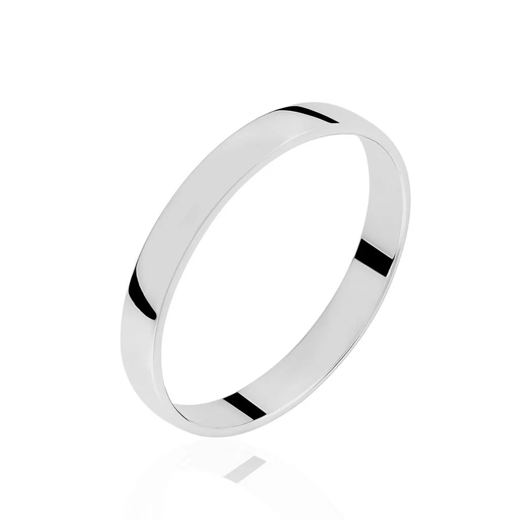 Histoire D'Or Alliance Julie Ruban Classique Or Blanc