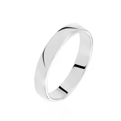 Histoire D'Or Alliance Julie Ruban Classique Or Blanc