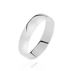 Histoire D'Or Alliance Julie Ruban Classique Or Blanc