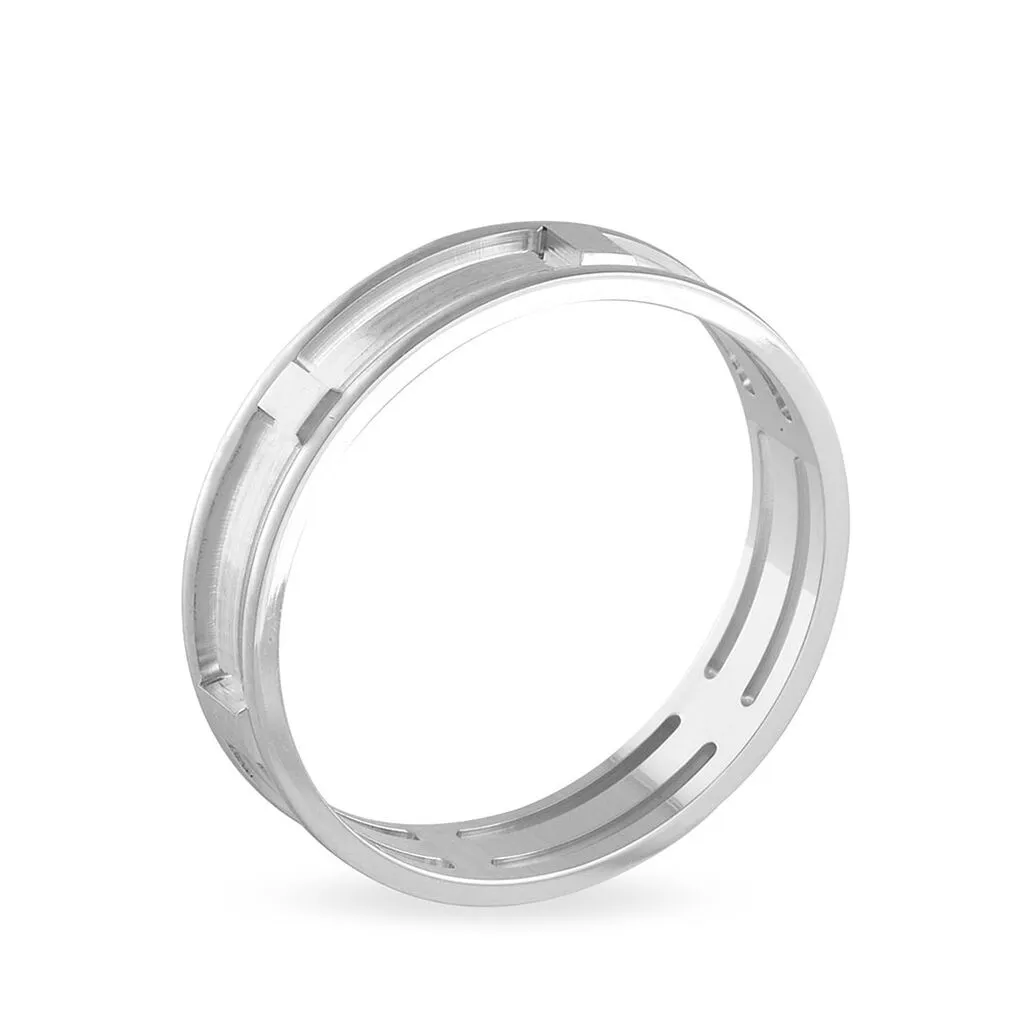 Histoire D'Or Alliance Hephaistos Ajouree Ruban Plat Or Blanc – Image 2