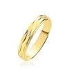Histoire D'Or Alliance Hemera Facetee Ruban Plat Or Jaune