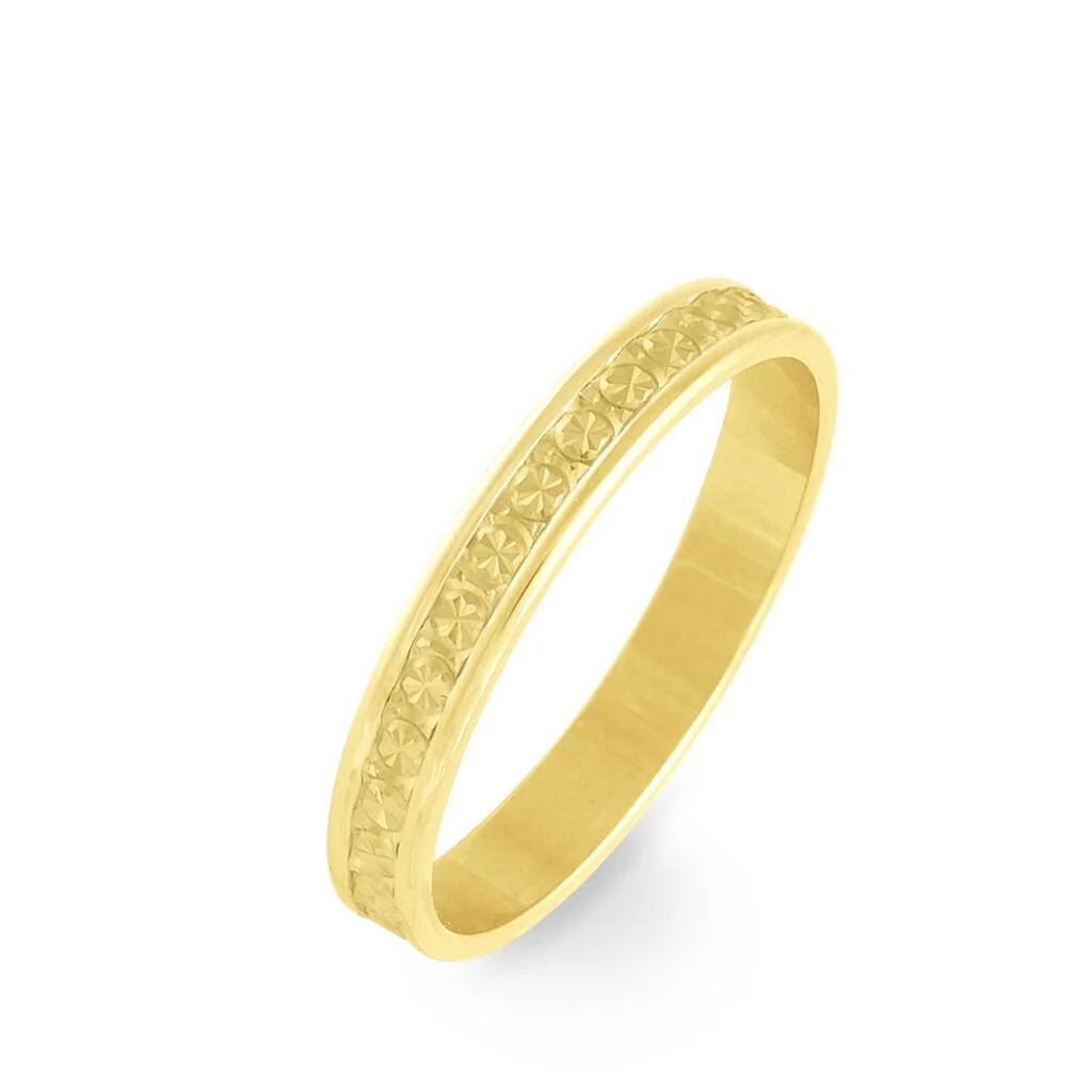 Histoire D'Or Alliance Laura Ruban Plat Or Jaune