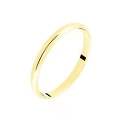 Histoire D'Or Alliance Meredithe Demi Jonc Classique Or Jaune