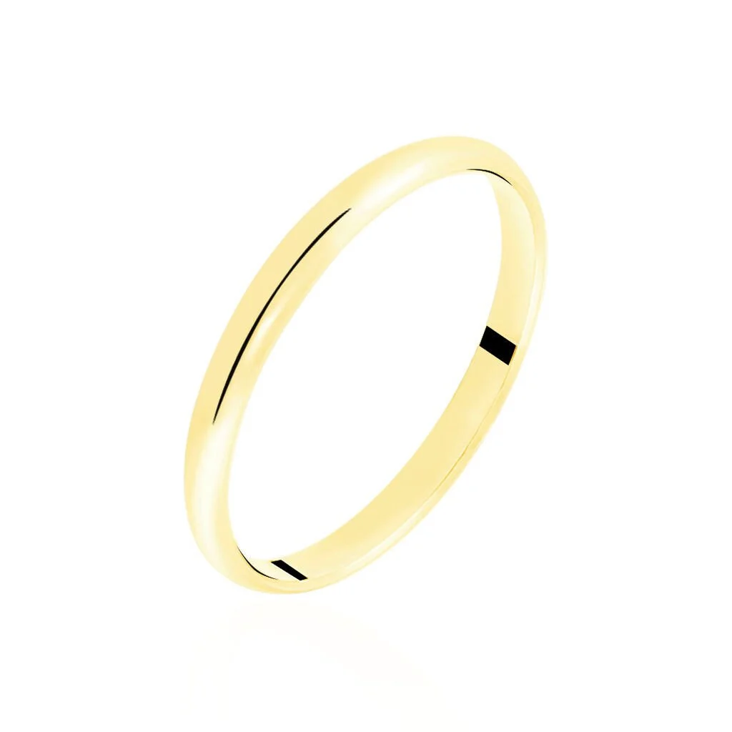 Histoire D'Or Alliance Meredithe Demi Jonc Classique Or Jaune