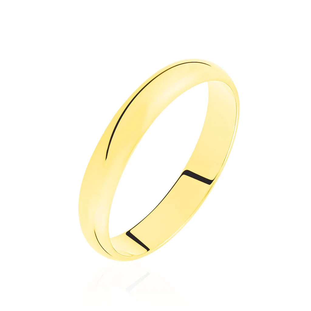 Histoire D'Or Alliance Aphrodite Demi Jonc Bombe Or Jaune