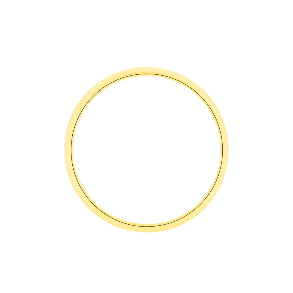 Histoire D'Or Alliance Aphrodite Demi Jonc Bombe Or Jaune – Image 3