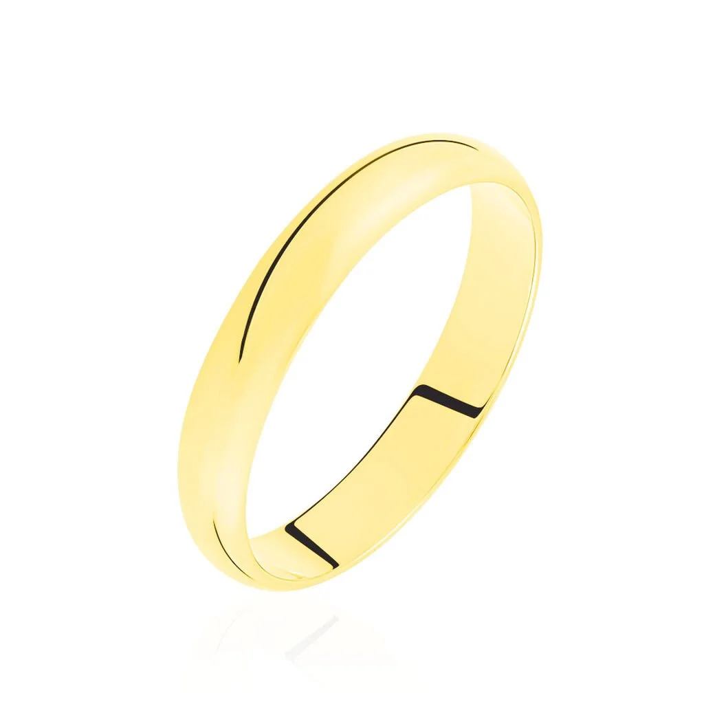 Histoire D'Or Alliance Aphrodite Ruban Plat Or Jaune