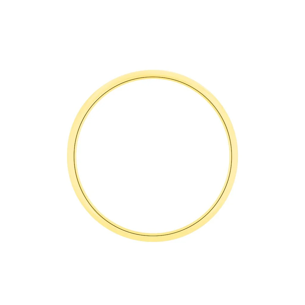 Histoire D'Or Alliance Aphrodite Ruban Plat Or Jaune – Image 3