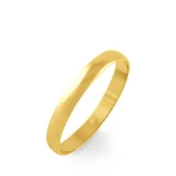 Histoire D'Or Alliance Meredithe Demi Jonc Classique Or Jaune