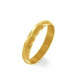 Histoire D'Or Alliance Harmonie Demi Jonc Classique Or Jaune