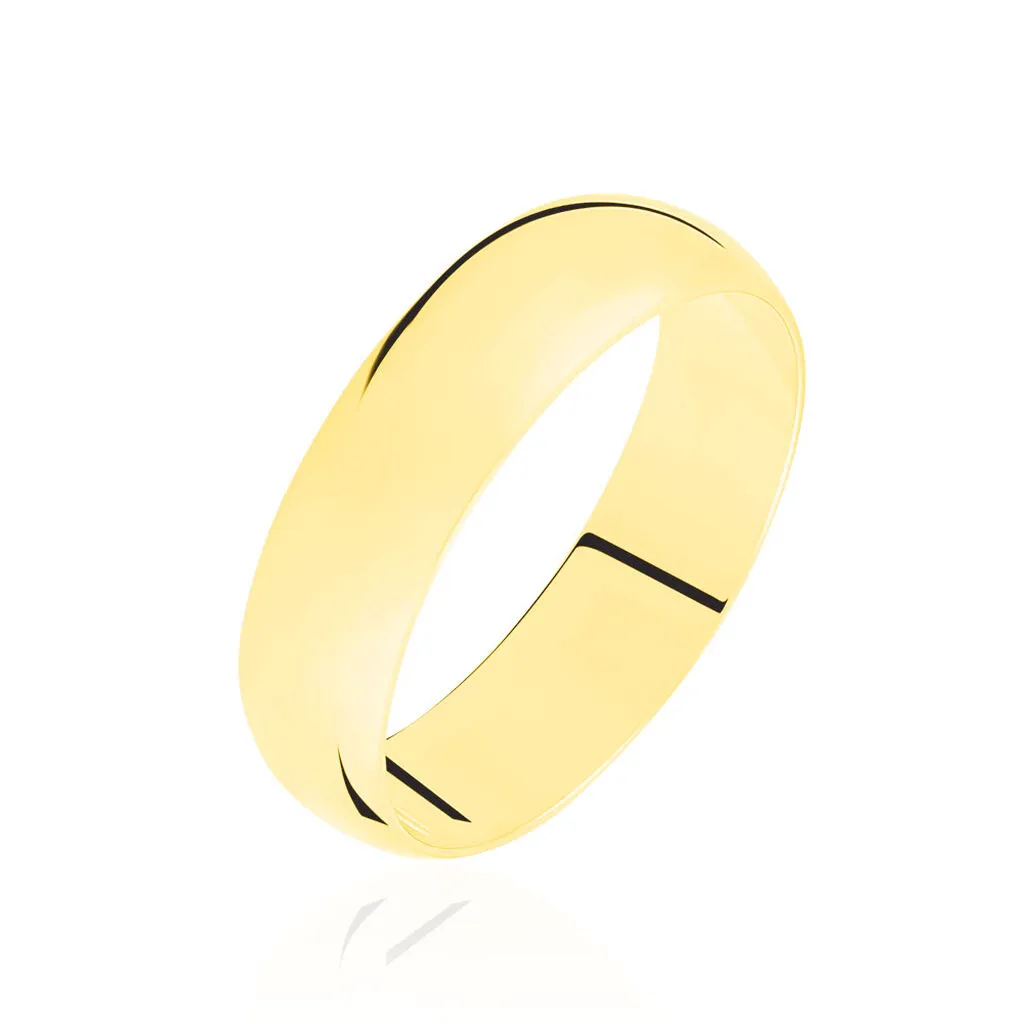 Histoire D'Or Alliance Aphrodite Demi Jonc Bombé Or Jaune