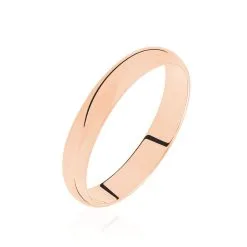 Histoire D'Or Alliance Aphrodite Demi Jonc Bombé Or Rose