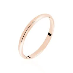 Histoire D'Or Alliance Meredithe Demi Jonc Classique Or Rose