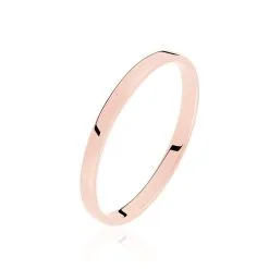 Histoire D'Or Alliance Julie Ruban Plat Or Rose