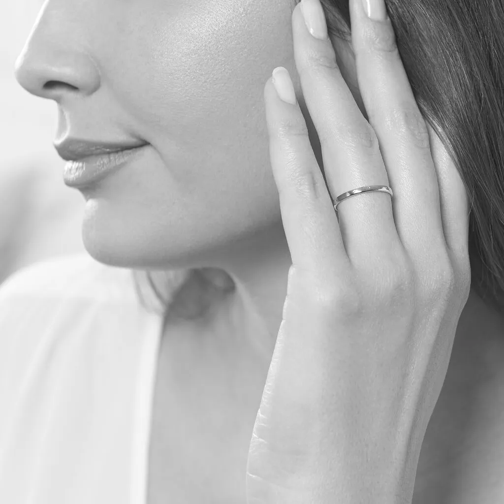 Histoire D'Or Alliance Julie Ruban Plat Or Rose – Image 5