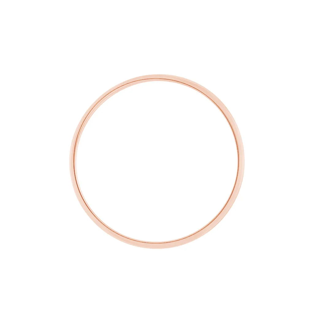 Histoire D'Or Alliance Julie Ruban Plat Or Rose – Image 3