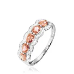 Histoire D'Or Bague Margaux Or Blanc Morganite Et Diamant
