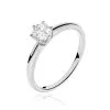 Histoire D'Or Bague Solitaire Dallal Or Blanc Diamant