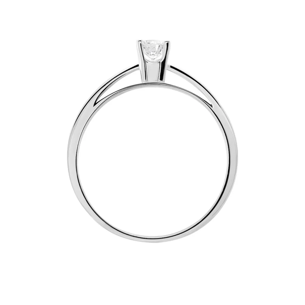 Histoire D'Or Bague Solitaire Celina Or Blanc Diamant – Image 6