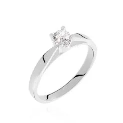 Histoire D'Or Bague Solitaire Celina Or Blanc Diamant
