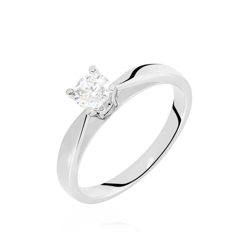 Histoire D'Or Bague Solitaire Celina Or Blanc Diamant