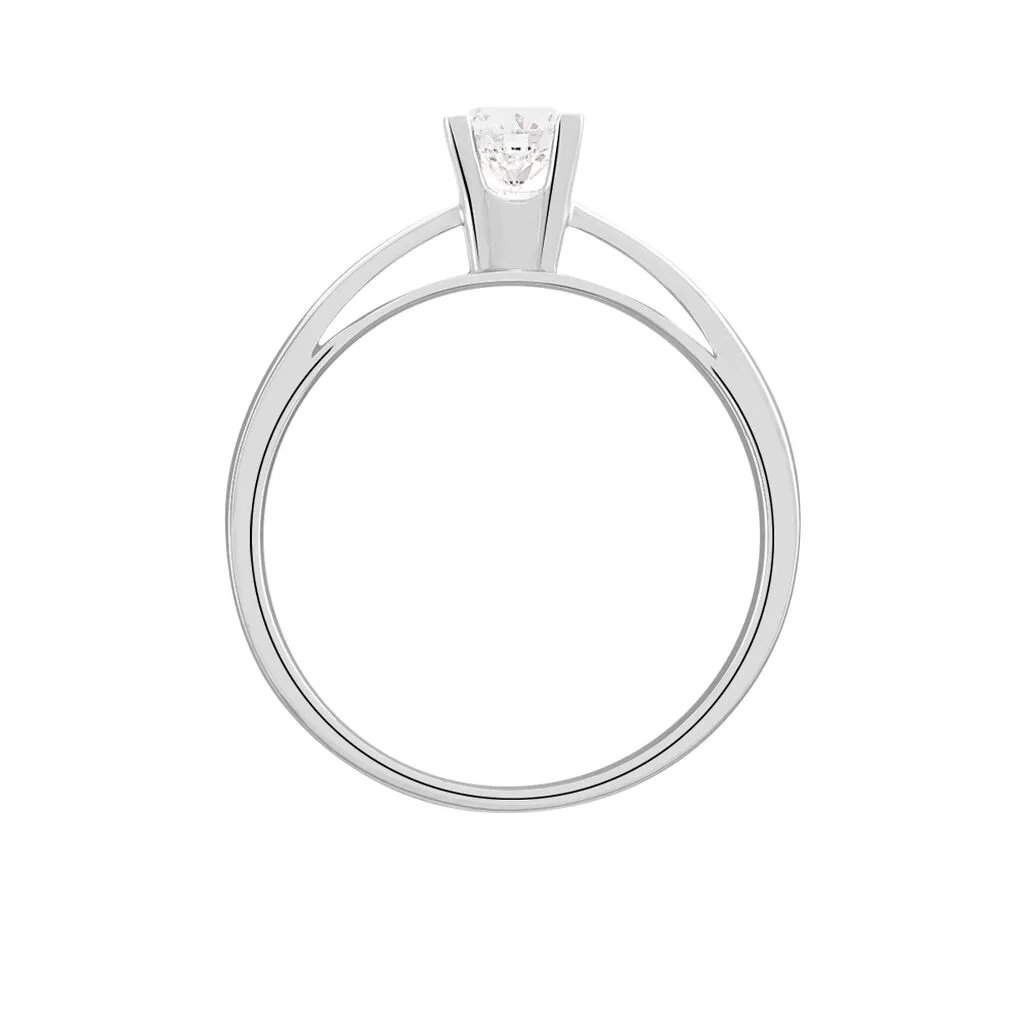 Histoire D'Or Bague Solitaire Celina Or Blanc Diamant – Image 3