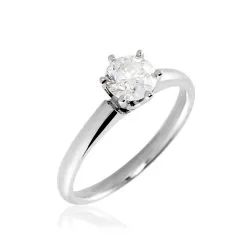 Histoire D'Or Bague Solitaire Samantha Or Blanc Diamant