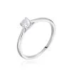 Histoire D'Or Bague Solitaire Or Blanc Victoria Diamant