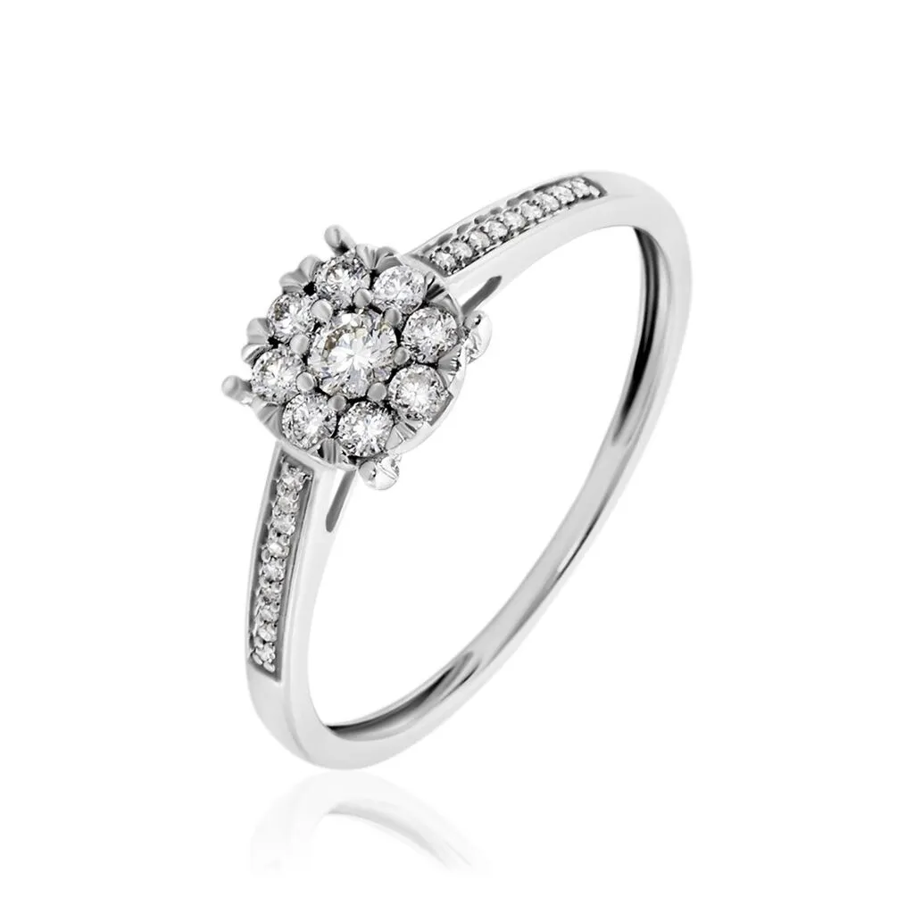 Histoire D'Or Bague Cilka Or Blanc Diamant