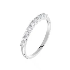 Histoire D'Or Alliance Eloisa Or Blanc Diamant Synthetique