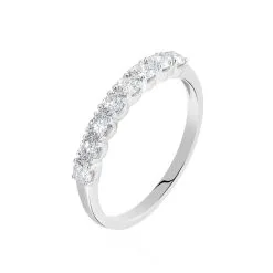Histoire D'Or Alliance Eloisa Or Blanc Diamant Synthetique