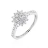 Histoire D'Or Bague Or Blanc Chouchana Diamant Synthetique