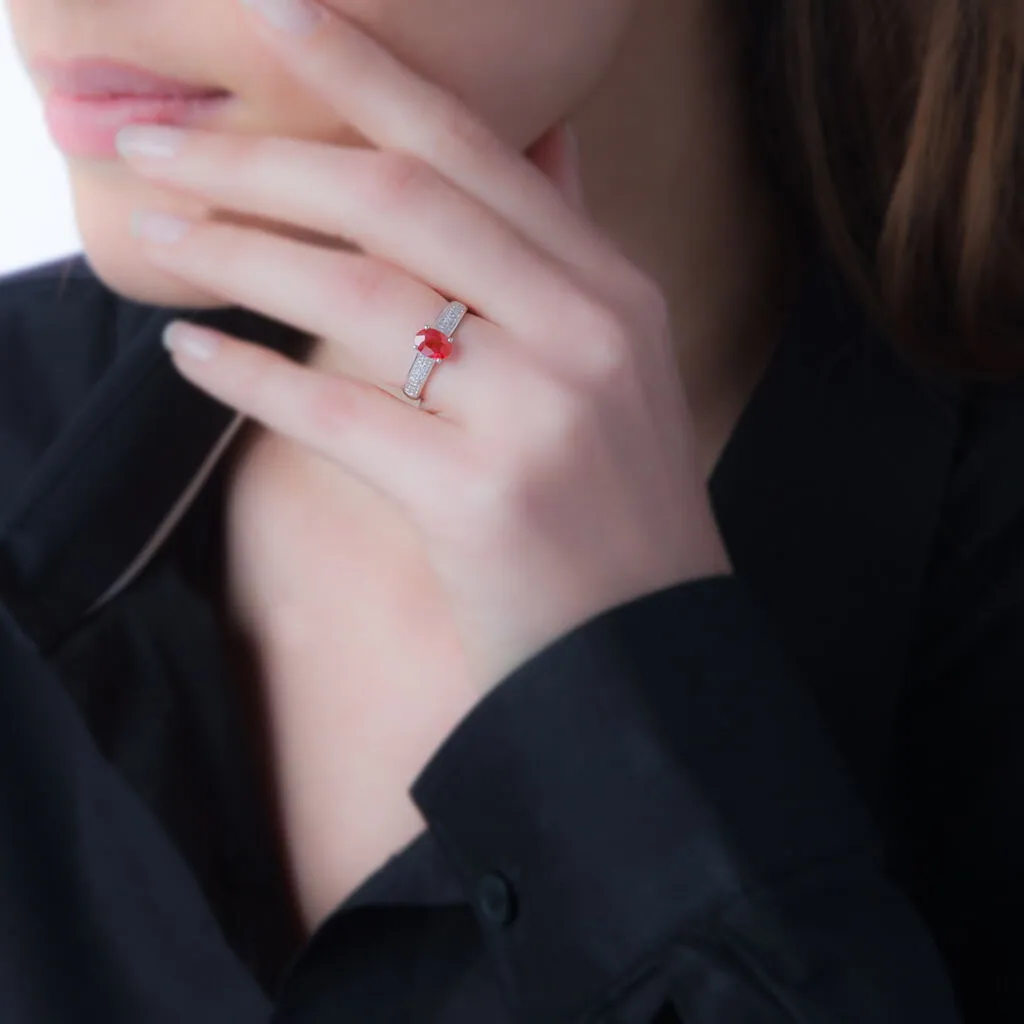 Histoire D'Or Bague Crista Or Blanc Quartz Et Diamant – Image 3