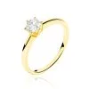 Histoire D'Or Bague Solitaire Ruken Or Jaune Diamant