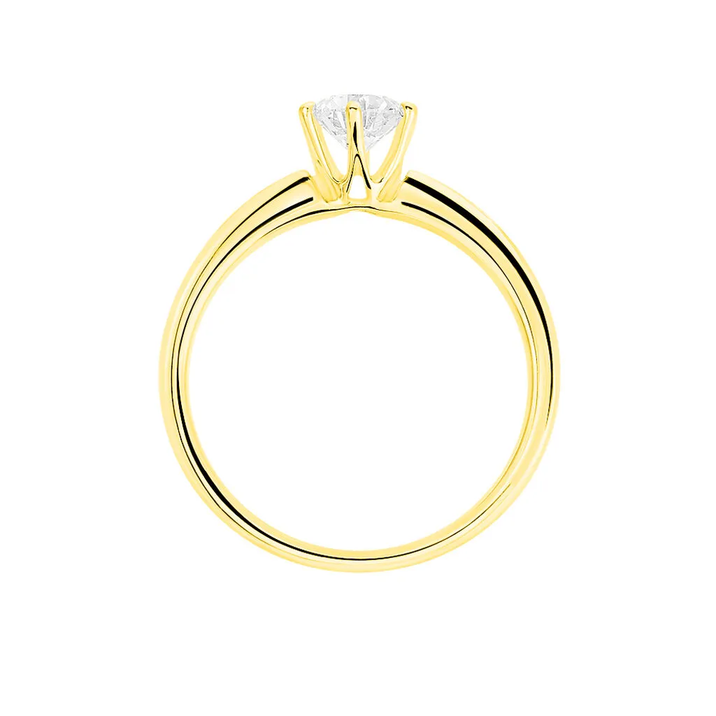 Histoire D'Or Bague Solitaire Venda Or Jaune Diamant – Image 3