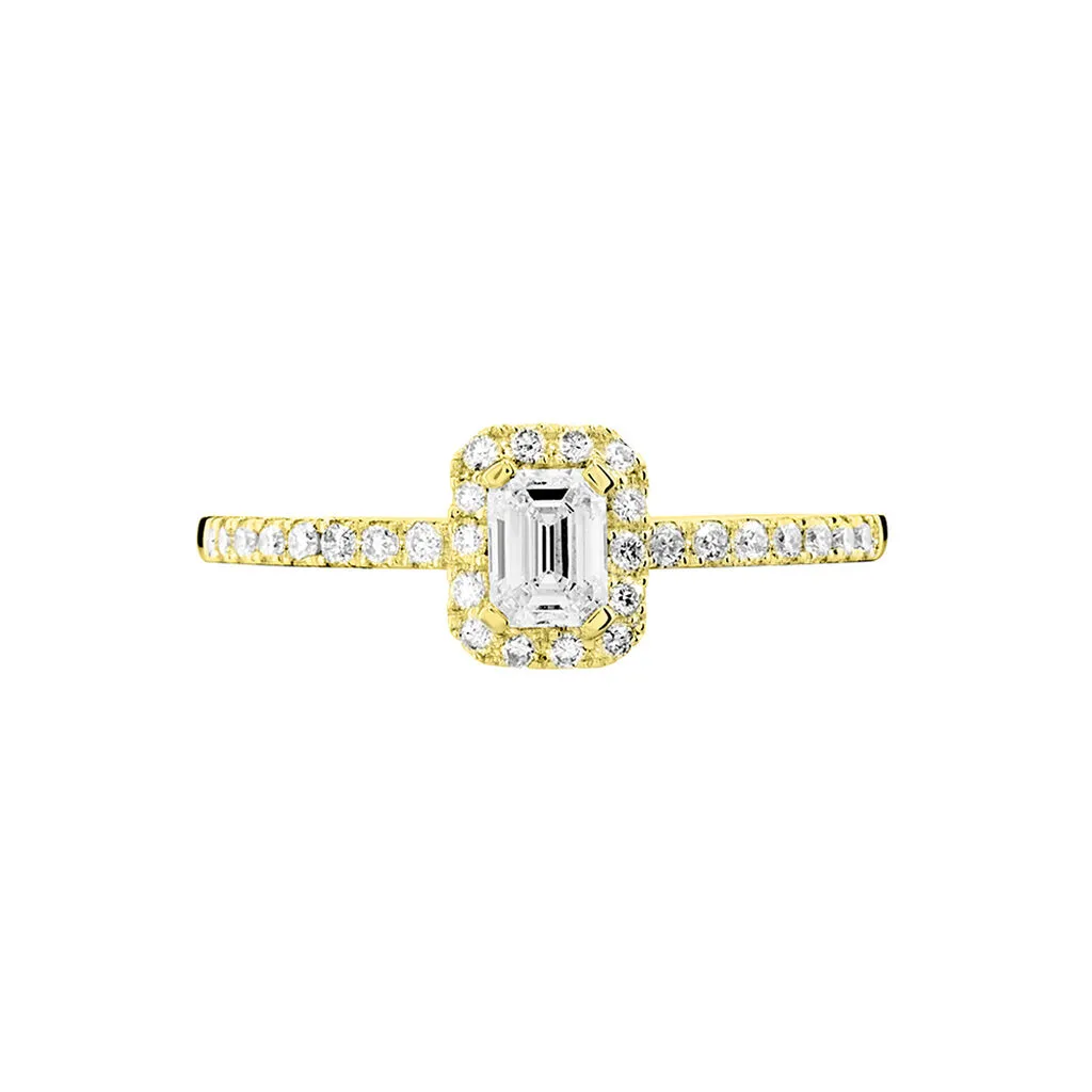 Histoire D'Or Bague Solitaire Barbara Or Jaune Diamant – Image 2
