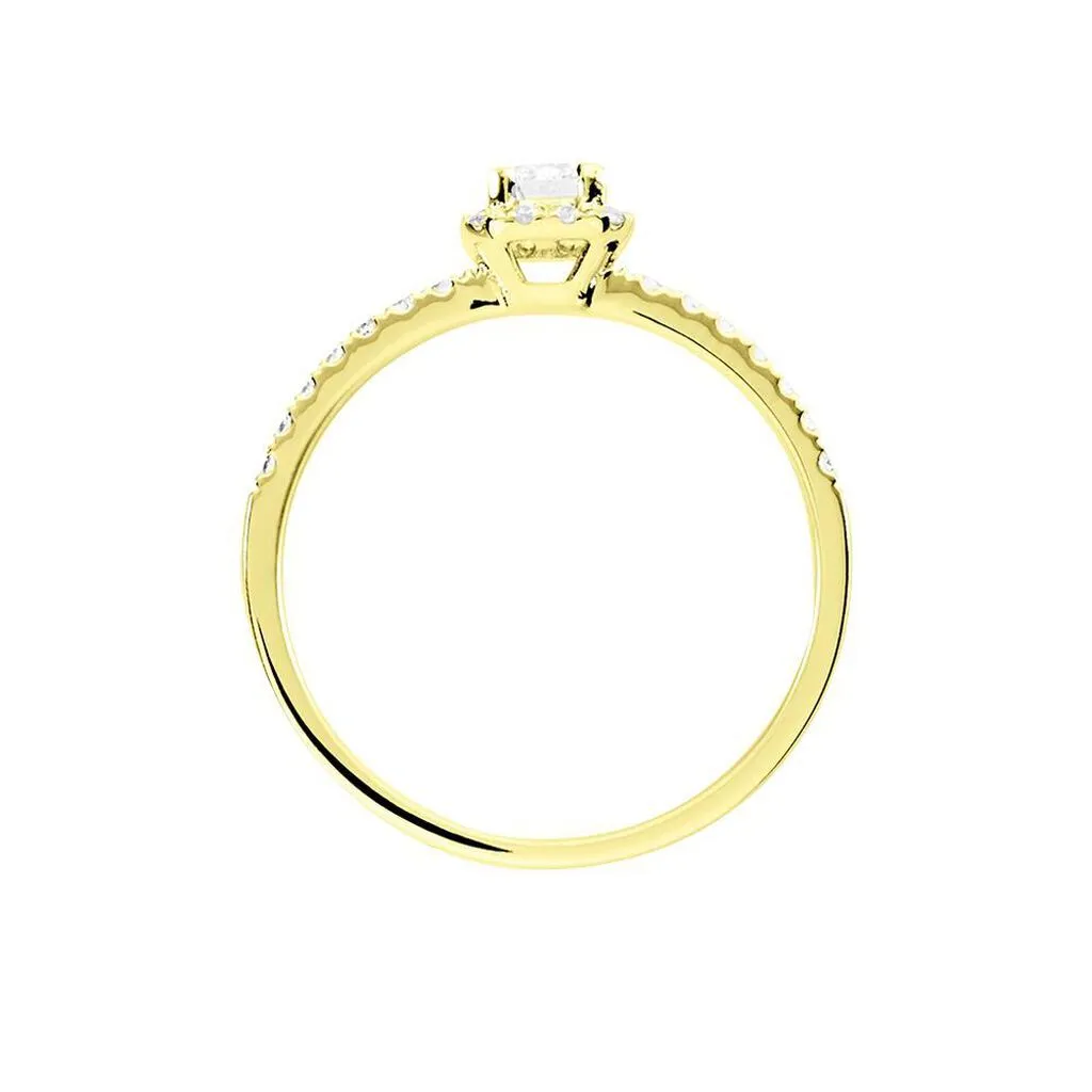 Histoire D'Or Bague Solitaire Barbara Or Jaune Diamant – Image 3