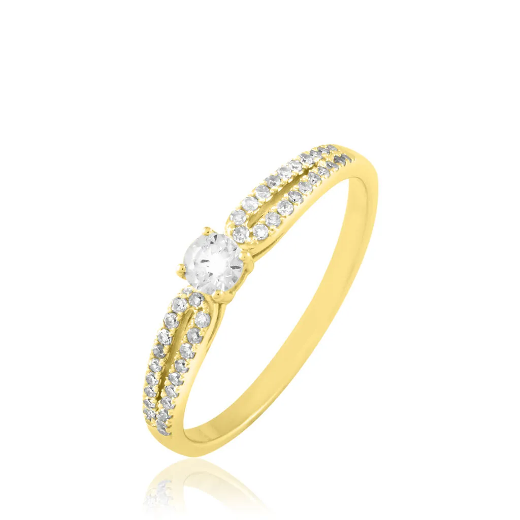 Histoire D'Or Bague Solitaire Katalina Or Jaune Diamant