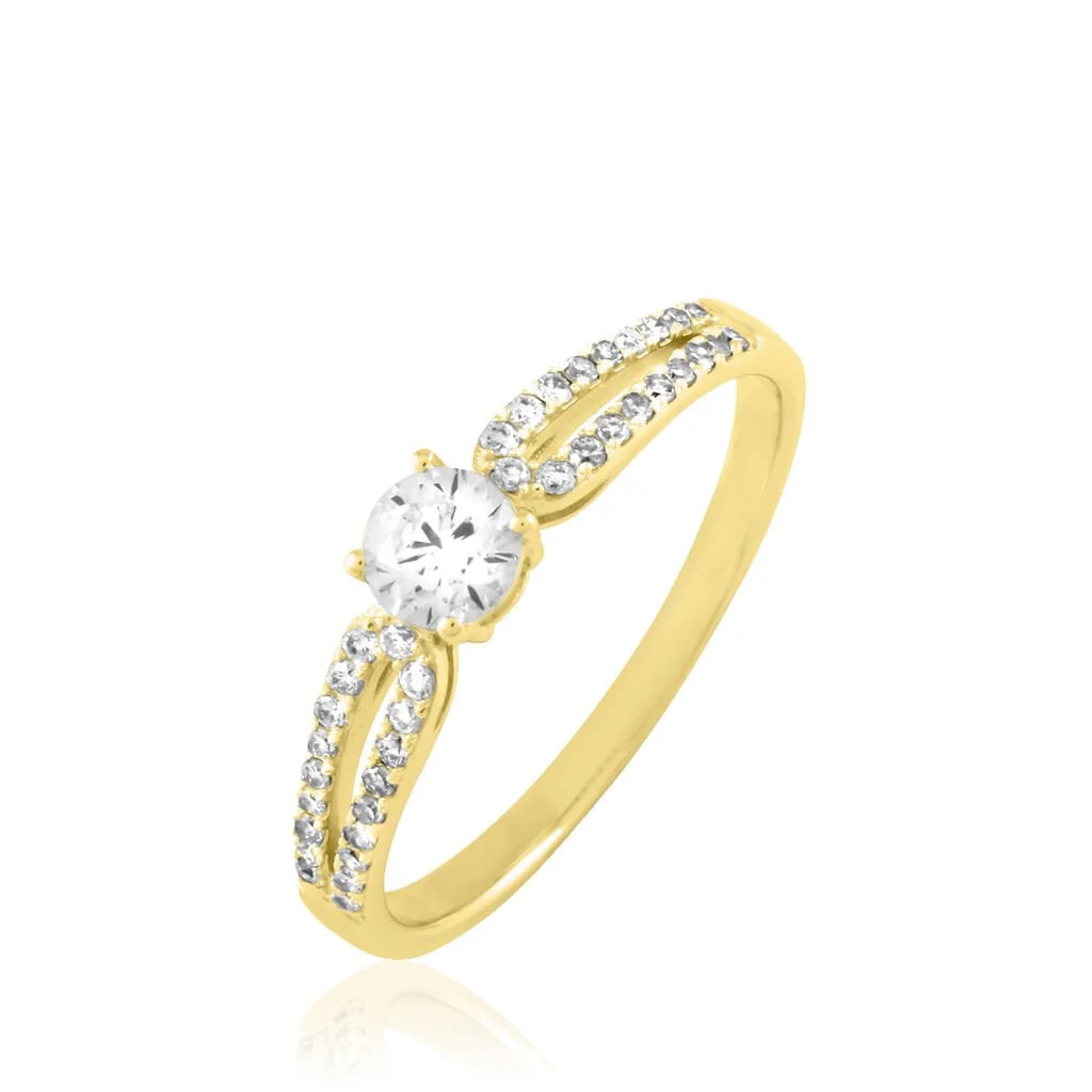 Histoire D'Or Bague Solitaire Katalina Or Jaune Diamant