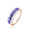 Histoire D'Or Bague Margaux Or Rose Tanzanite Et Diamant